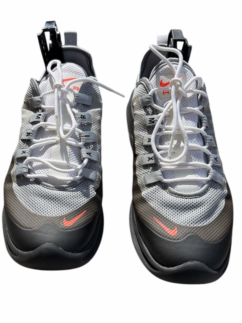 Nike Men's Air Max Axis sneakers in the Wolf Grey and Total Crimson Size 8.5 EUC